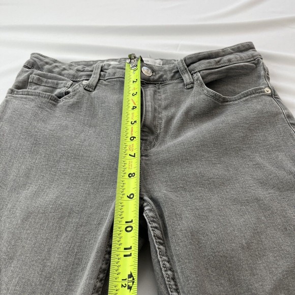 MNG Mango Sculpt Jeans Womens 8 Gray Light Washed Slim Fit Cropped Casual Ladies - Picture 5 of 8